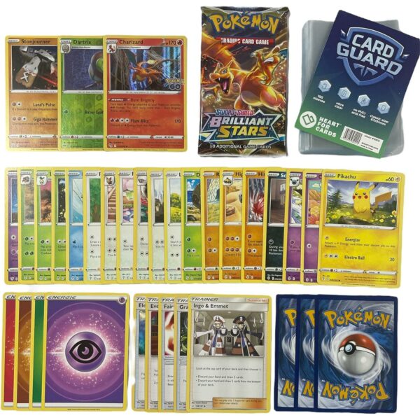 pokemon lot de 50 cartes sans double jeux de cartes version francaise